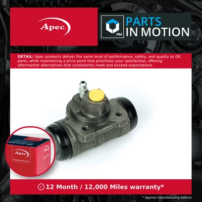 2x Wheel Brake Cylinders (Pair) fits LDV MAXUS 2.5D Rear 05 to 09 Apec New - Image 1 of 4