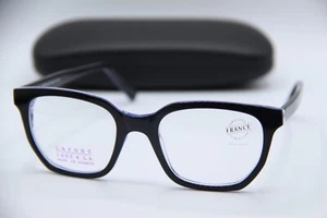 NEW LAFONT ISSY & LA MAX 3159 BLACK BLUE AUTHENTIC FRAMES EYEGLASSES 52-20 - Picture 1 of 5