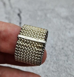 Anillo en plata de ley 925 ⋇1733 ⋁I, tamaño universal. Hecho en Italia, vintage. - Imagen 1 de 17