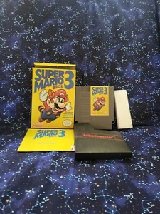 Nintendo NES Super Mario Bros 3 CIB Game Tested Working with Box and Manual - Picture 1 of 1
