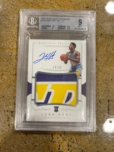 JOSH HART 17-18 Panini National Treasures True RPA RC #/99 BGS 9 - Picture 1 of 1