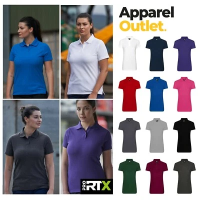 Pro Polo Shirts - Ladies Short Sleeve Quick Dry Work Grade Polo Shirt - S to 4XL - Image 1 of 4