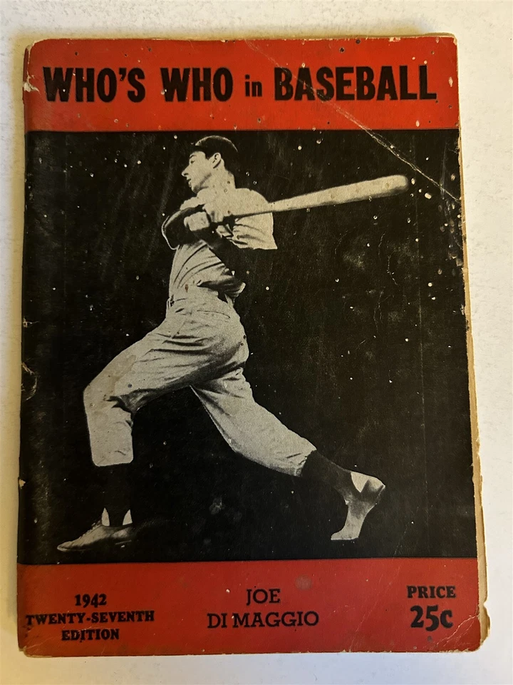 Who's Who 1942 Yankees de Nueva York Joe Dimaggio Medias Rojas de Boston Ted William Quiénes Foto 1 de 3