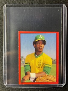 1982 Topps Yearbook Stickers Rickey Henderson #221 Athletics!!!