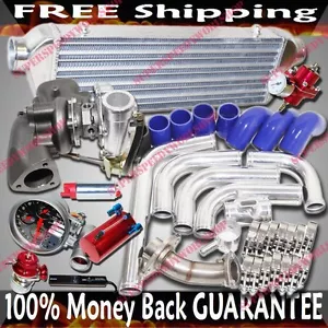 Intercooler+Piping+TB25 Turbocharger+Manifold for 06-11 Honda Civic R18 1.8L - Picture 1 of 1