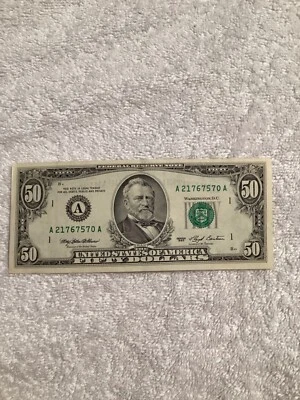 1993 $50 Federal Reserve Note NiceCondition - Image 1 of 4