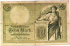 1904 billet de 10 marks Empire allemand Kaiser 