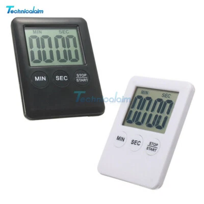 Large LCD Digital Kitchen Cooking Timer Count-Down Up Clock Loud Alarm Magnetic - Bild 1 von 4