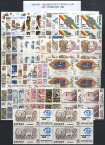 ¡OPORTUNIDAD! AÑO 1983 **/MNH 4 AÑOS COMPLETOS (los sellos en bloque de cuatro) - Imagen 1 de 1