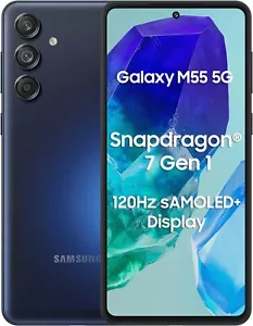 Cellulare Smartphone Samsung Galaxy M55 M556 5G DualSim 8GB RAM 128GB 6,7" NERO - Foto 1 di 17