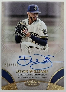 Devin Williams #121/300 Auto 2021 Topps Tier One Baseball - Picture 1 of 3