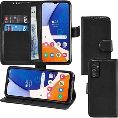 Flip Leather Phone Case for Samsung A73 5G with Card Slots Magnetic Wallet Cover - Image 1 of 2