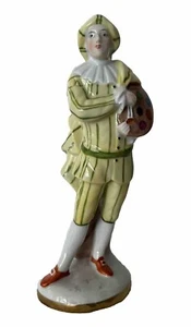 Estatuilla antigua italiana de Capodimonte Pierrot 1731-1834 rara marca ""N - Imagen 1 de 5