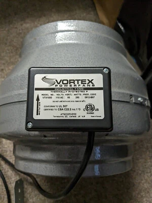 VTX 1000 - Vortex 10 Inch Powerfan Inline Duct Fan. (Tested) - Image 1 of 4