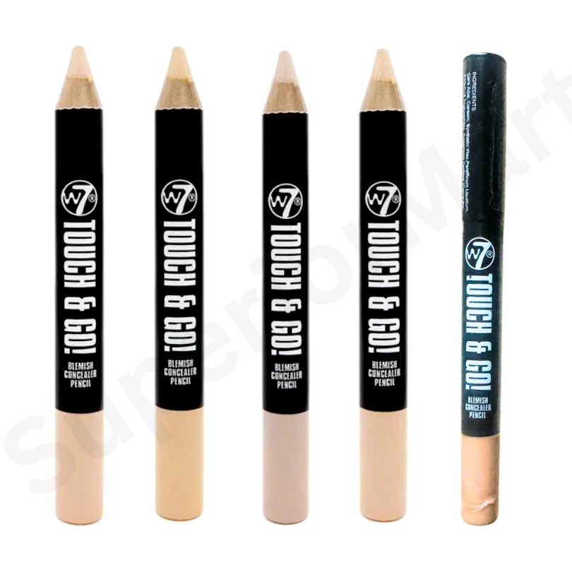 W7 Blemish Concealer Pencil Touch & Go Fair Light Medium Illuminating Shades - Image 1 of 1
