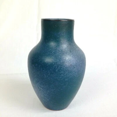 70. J. Vase Keramik Bückeburg Fürst-Adolf-Werkstätte gemarkt gesprenkelte Glasur - Bild 1 von 4