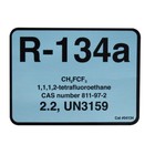 R-134a / R134a Label # 04134 , SOLD EACH