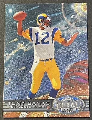 1997 Metal Universe Football Card #7 Tony Banks St Louis Rams - Image 1 of 2