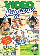 VIDEO MAGAZIN #6 1984 Vintage GERMAN MOVIE MAGAZINE cover SIBYLLE RAUCH