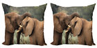 Animal Pillow Covers Pack of 2 Savannah Animals Savanna