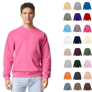 Sudadera Gildan Para Hombres Estilo Suave Peso Medio Cuello Redondo Polar Pullover Jersey - Imagen 1 de 37