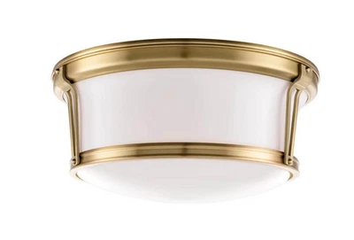 Hudson Valley 3-Light Flush Mount Aged Brass 6515-AGB *NEW* - Image 1 of 4
