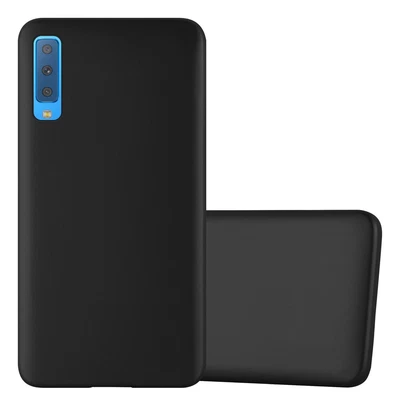 CADORABO Schutzhülle für Samsung Galaxy A7 2018 Hülle Case TPU Matt Metallic Bumper