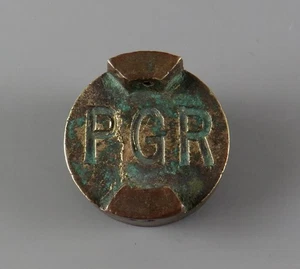 Original Vintage Brass PGR Petrol Can Cap Lid - P.G.R. Motor Spirit - Picture 1 of 10