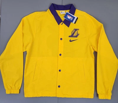 Chaqueta cortavientos con botones Nike Los Angeles Lakers para hombre talla mediana  Foto 1 de 4