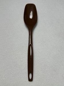 Cuchara de servir Foley vintage plástico marrón/nailon 11" utensilio coleccionable - Imagen 1 de 5