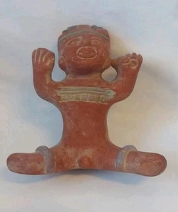 Alte Fruchtsbarkeitsfigur Maya Aztekische Terracotta Ton Figur Mexiko Vintage - Bild 1 von 8