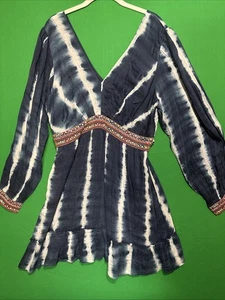 Anthropologie Verb by Pallavi Singhee Größe L ?, Perlen Batik Minikleid - Bild 1 von 8