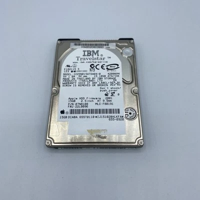 Bootable MacOS 2.5" ATA IDE Hard Drive 15GB IBM Travelstar Apple OS 9 OS X - Image 1 of 4
