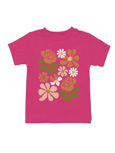 Retro Floral Wall Art Youth's T-shirt - Picture 1 of 6