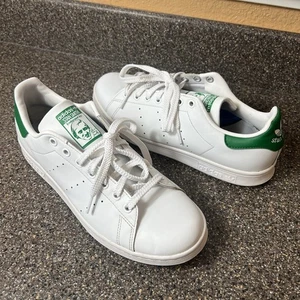 adidas Stan Smith skateboarding shoes White Green Leather Mens Size 9.5 Sneakers - Bild 1 von 11