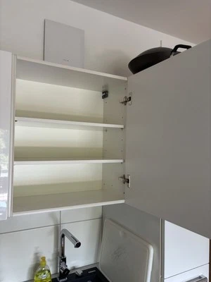 Hängeschrank Nolte Küche weiß Hochglanz Wandschrank - Bild 1 von 4