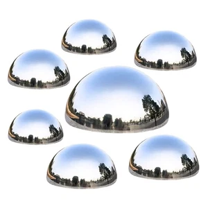 7 Pcs Stainless Steel Gazing Balls Garden Spheres Mirror Globe Reflection - Picture 1 of 17