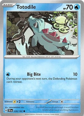 Totodile 039/162 SV05 Temporal Forces Pokemon 007708 - Image 1 of 2