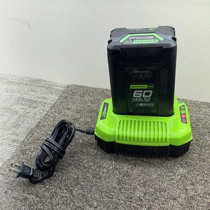 Greenworks LB602 Ultra Power 60V, 2.0 Battery & CAC801Charger - Picture 1 of 5