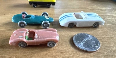 Coches de plástico juguetes Marx años 50 3 piezas 801-1 801-2 801-3 hechos en Hong Kong Foto 1 de 4
