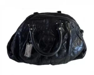 Marc Jacobs Quilted Leather Canvas Black Handbag Shoulder Bag - Picture 1 of 4