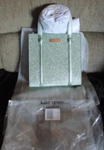 Kate Spade "Kenzie Glitter Mini Tote- NEW With Tags-Seawater Green - Picture 1 of 10