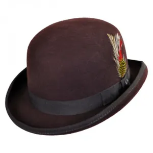 Jaxon Hats English Wool Felt Bowler Hat - Picture 1 of 16