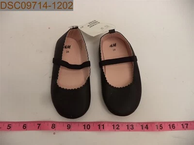 H&M Baby Girl's Ballet Flats, Size 7.5, Black, 0745338, 04694000903032 - Image 1 of 4