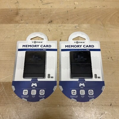 Tomee 8MB Memory Card For PS2 (2 PACK) - Image 1 of 3