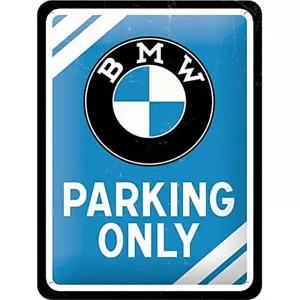 BMW Parking Only small metal sign 200mm x 150mm - Picture 1 of 1