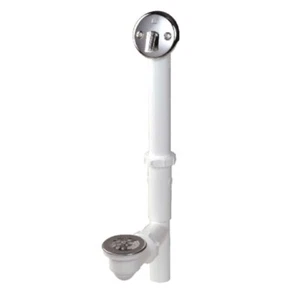 KEENEY 64W 1-1/2-in Chrome Triplever Style Complete Plastic PVC Bath Tub Drain - Picture 1 of 8