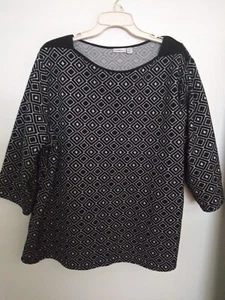 2X ~ schwarzer Diamant-PULLOVER Damen Übergröße Croft & Barrows - Bild 1 von 6