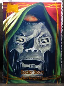 2024 Marvel Masterpieces XL 5x7 ORANGE /99 #82 DOCTOR DOOM Level 4 1:15 Card - Picture 1 of 3
