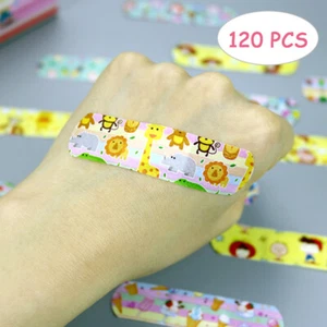 120PCS Waterproof Breathable Cartoon Band Aid Hemostasis Plasters EmergencyB~lb - Picture 1 of 7